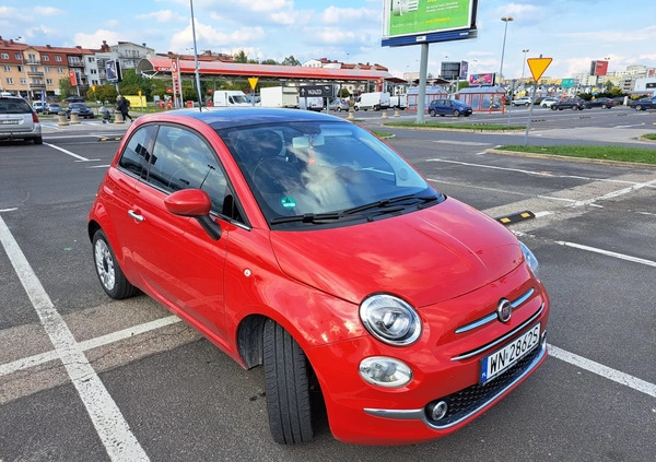 Fiat 500 cena 38800 przebieg: 61300, rok produkcji 2016 z Warszawa małe 67